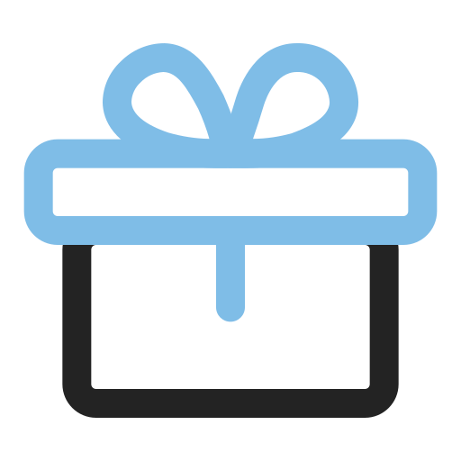 caja de regalo icono gratis