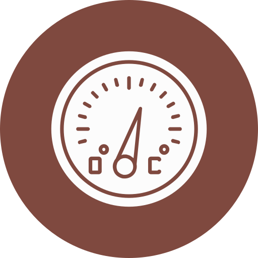 Temperature gauge free icon Temperature gauge free icon