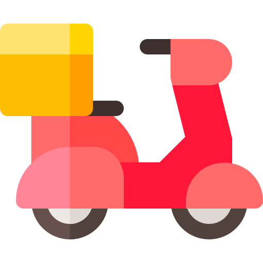 Motorbike Basic Rounded Flat icon