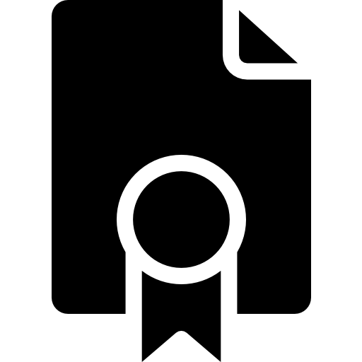 certificado icono gratis