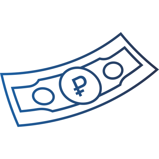 Рубль бесплатно иконка