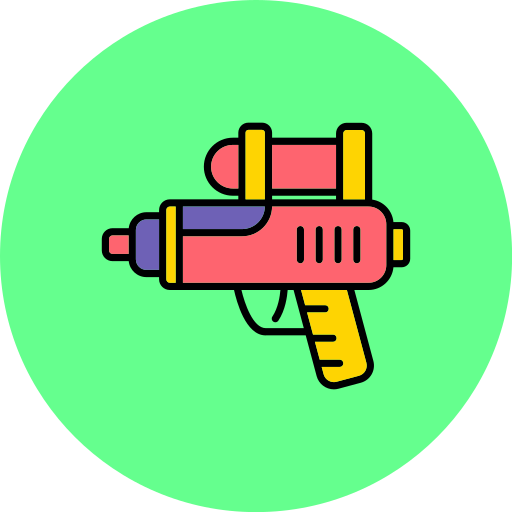 pistola de agua icono gratis