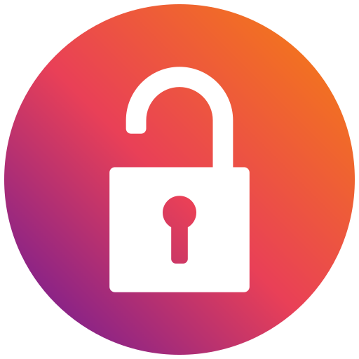 Unlocked free icon