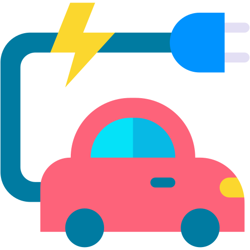 coche eléctrico icono gratis