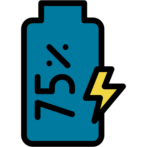 75 por ciento icono gratis