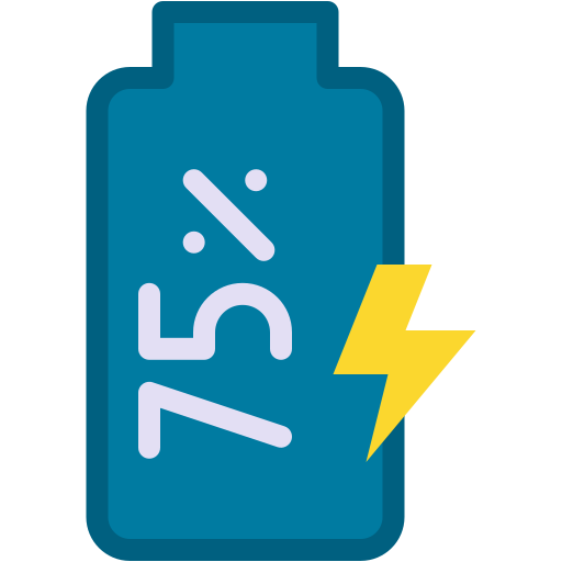 75 por ciento icono gratis