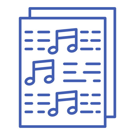 partition musicale Icône gratuit