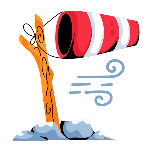 Wind indicator free sticker
