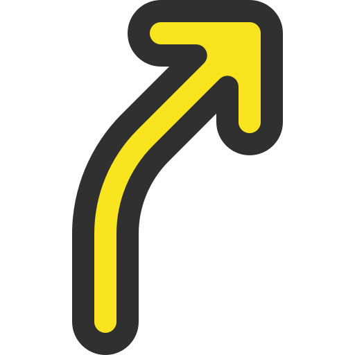 biegen sie rechts ab kostenlos Icon