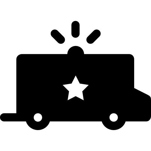 camioneta de la policía icono gratis