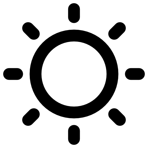 Sun Vector Market Bold Rounded icon