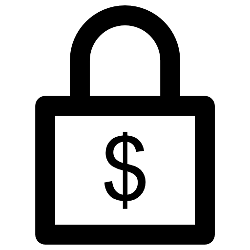 Padlock Vector Market Bold Rounded icon