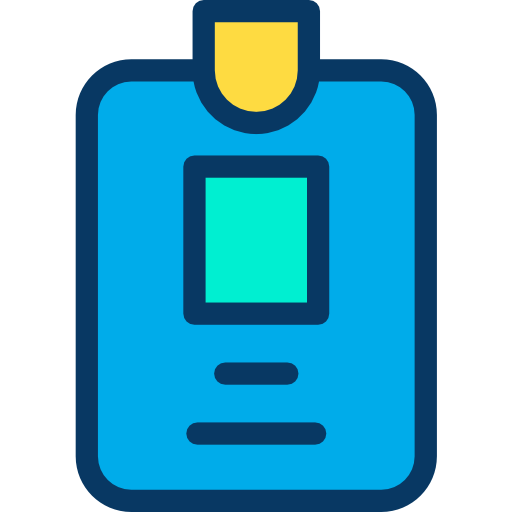 tarjeta de identificación icono gratis