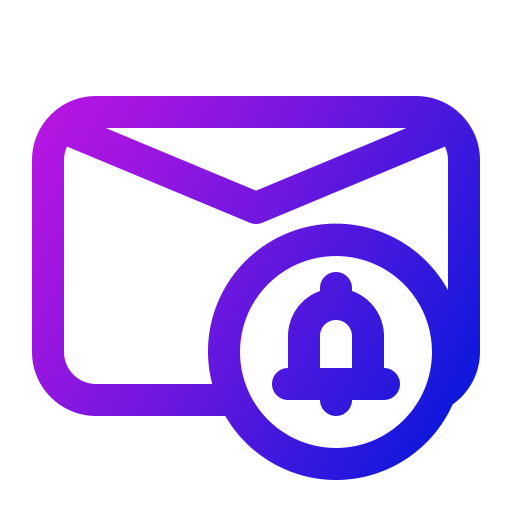 notificación de correo electrónico icono gratis