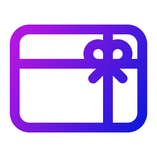 tarjeta de regalo icono gratis