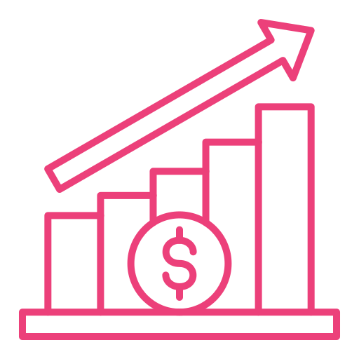gráfico de ganancias icono gratis