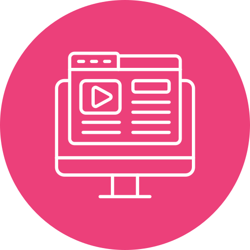 conteúdo de vídeo grátis ícone conteúdo de vídeo grátis ícone