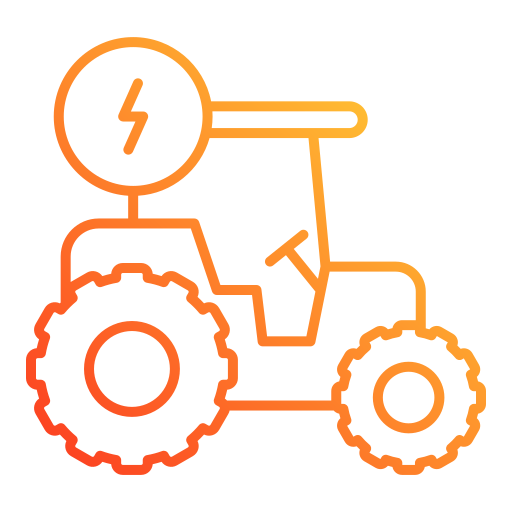 tractor electrico icono gratis