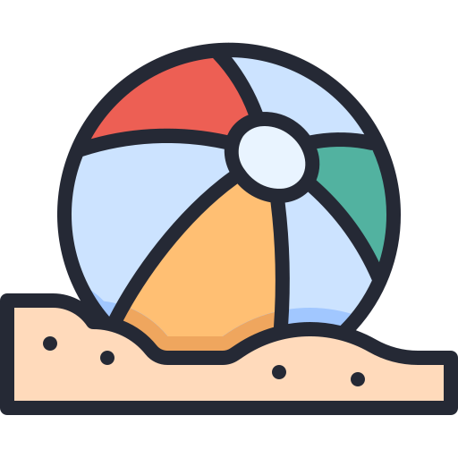 pelota de playa icono gratis