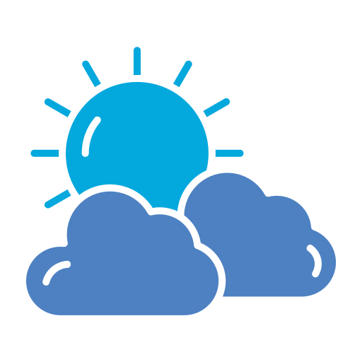 Clouds and sun - Free weather icons