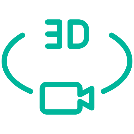 vídeo 3d icono gratis