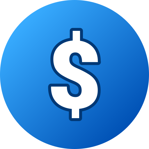 signo de dólar icono gratis