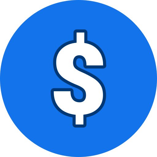 signo de dólar icono gratis