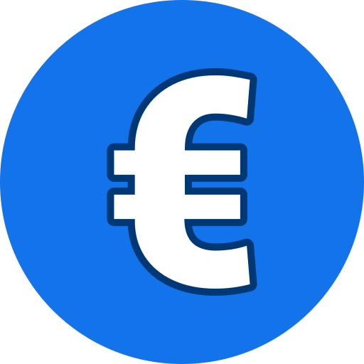 signo euro icono gratis