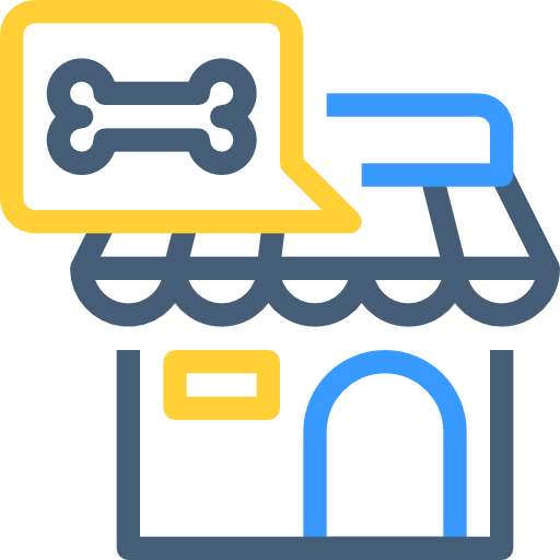 la tienda de animales icono gratis