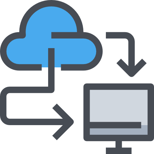 computación en la nube icono gratis