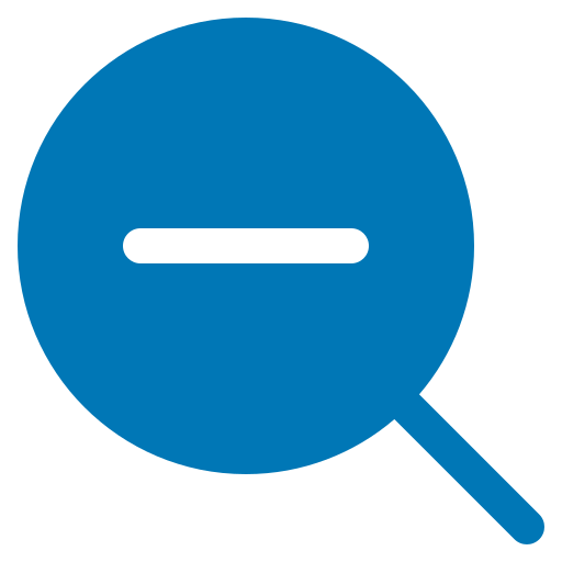 disminuir el zoom icono gratis