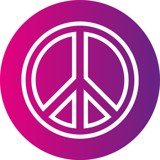 signo de la paz icono gratis