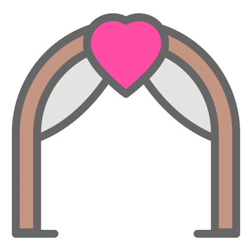 arco de boda icono gratis