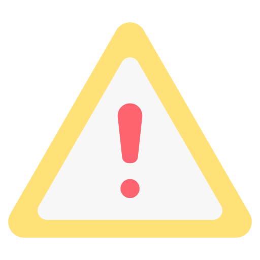 Warning free icon