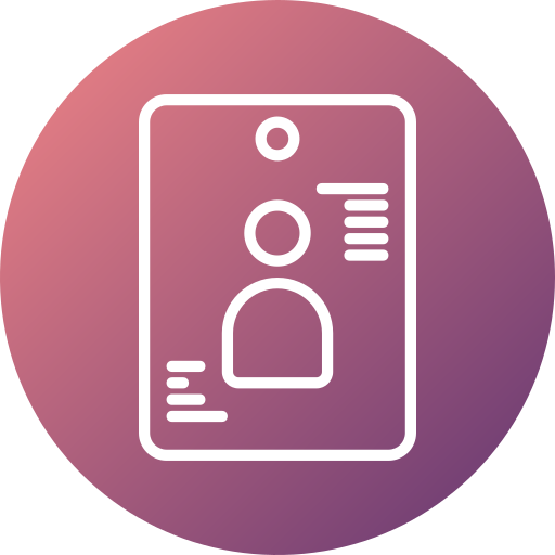 tarjeta de identificación icono gratis