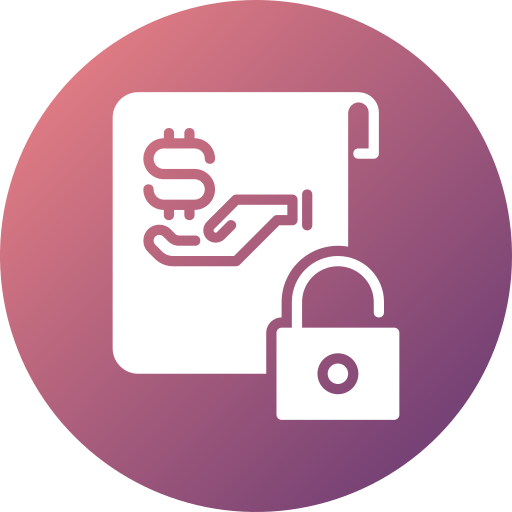 prestamo no asegurado icono gratis