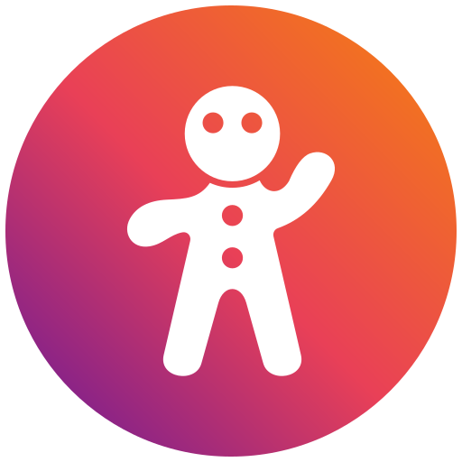 Gingerbread man free icon