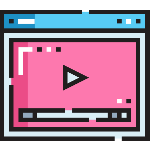 reproductor de video icono gratis