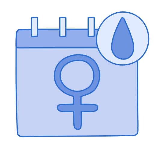 calendario menstrual icono gratis