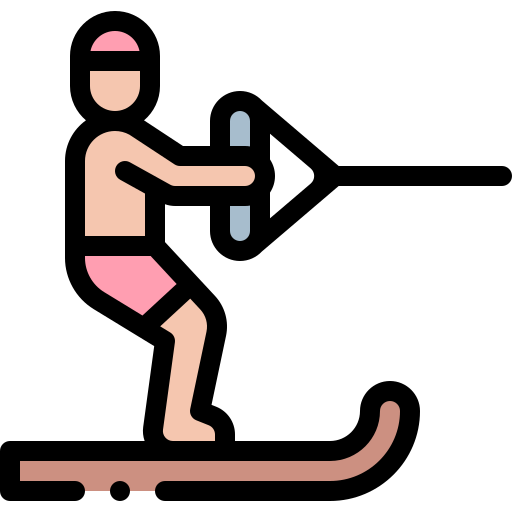 esquí acuático icono gratis