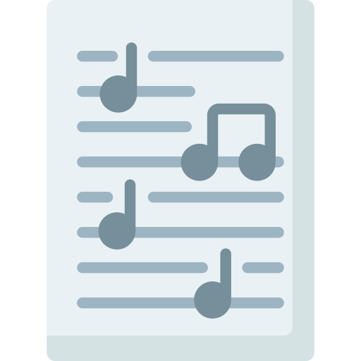 partitura icono gratis