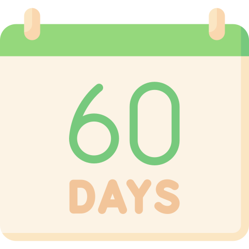 60 jours Icône gratuit 60 jours Icône gratuit