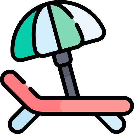 cama solar icono gratis