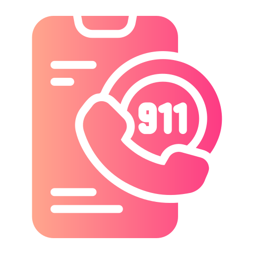llamada de emergencia icono gratis