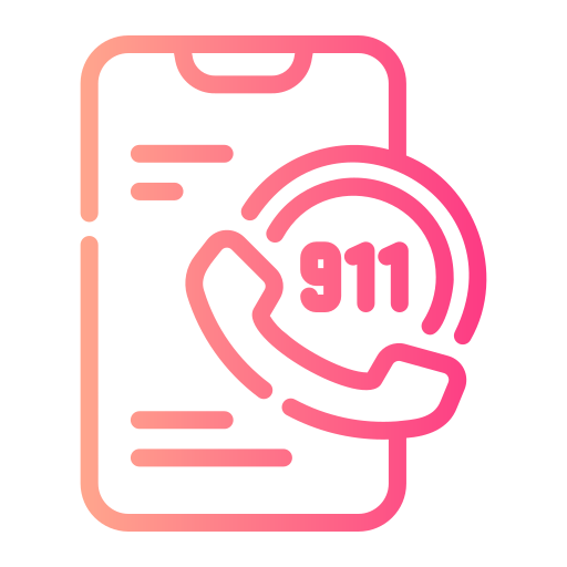 llamada de emergencia icono gratis