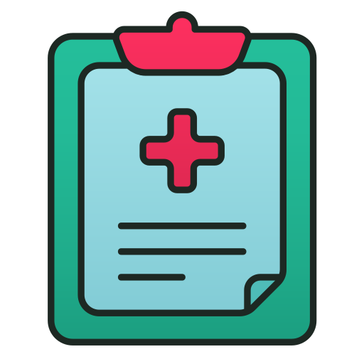 informe médico icono gratis