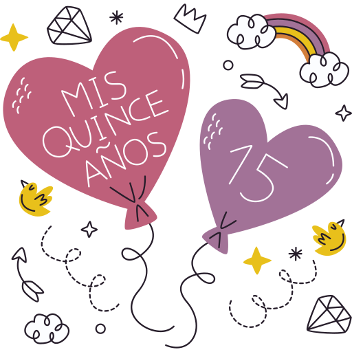 Quinceanera Stickers - Free birthday and party Stickers