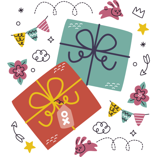 geschenkbox kostenlos Sticker