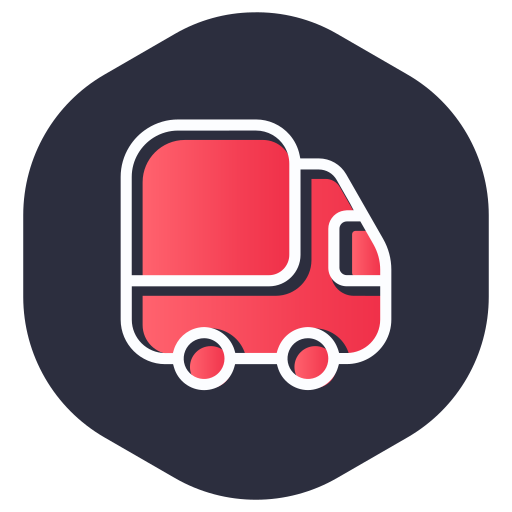 camión de reparto icono gratis