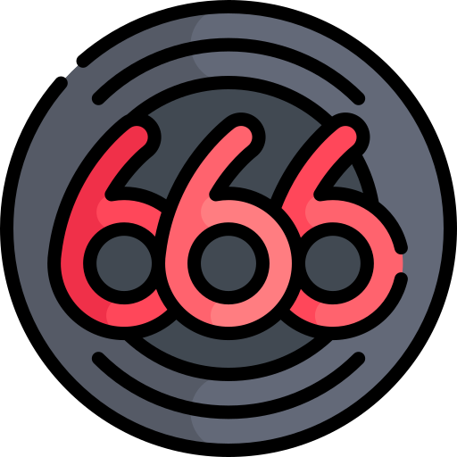 666 icono gratis